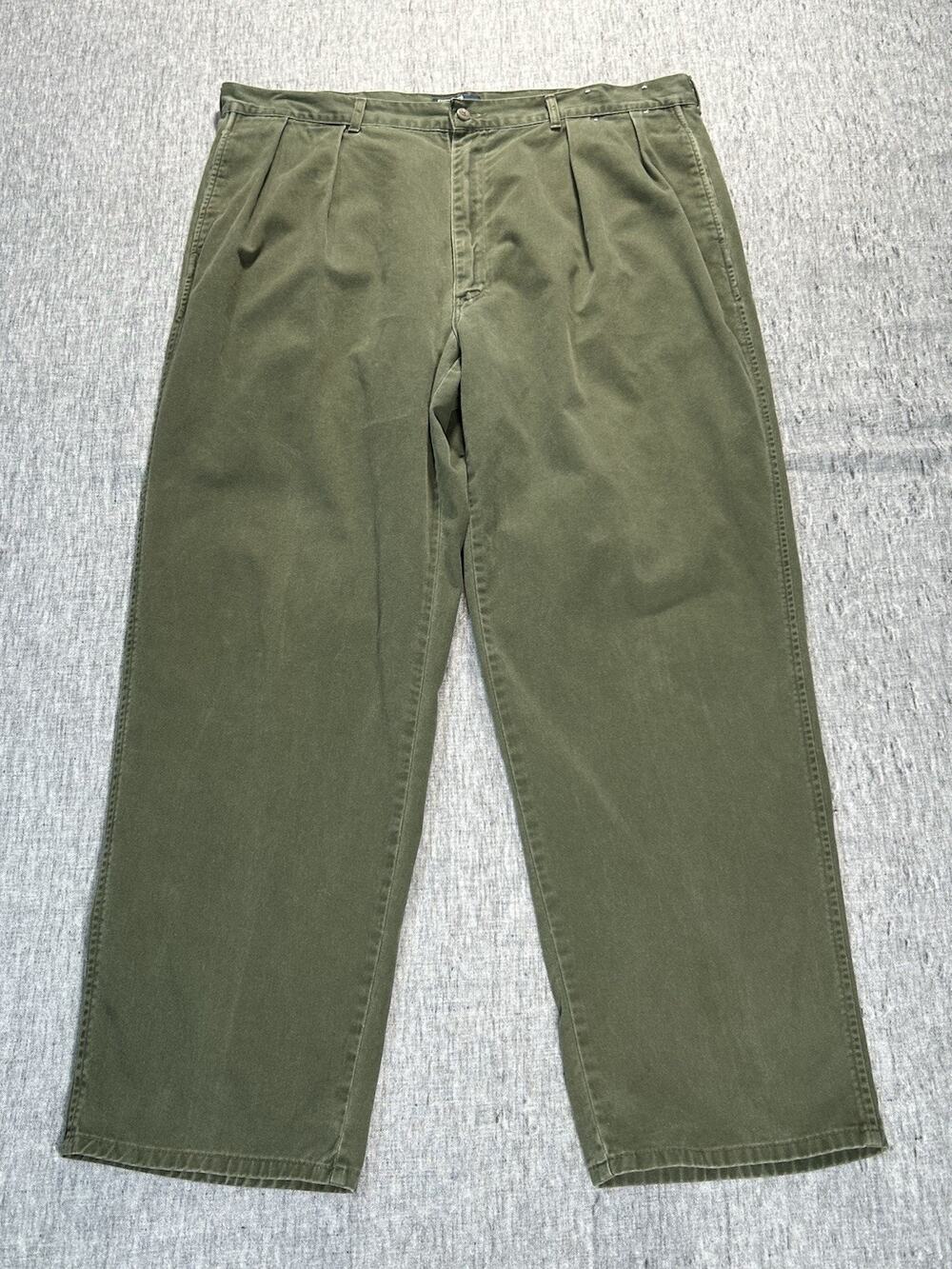 Vintage Polo Ralph Lauren Pants Mens 40x30 Cotton Classic Casual Pleated USA